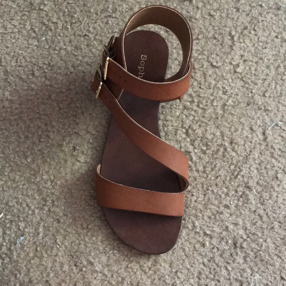 Brown strappy sandals - Picture 1 of 4